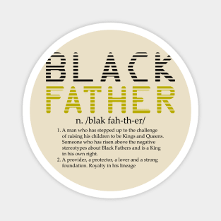 Black Father Definition Magnet